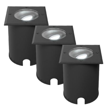 Set van 3 Cody LED Grondspots Zwart - GU10 4