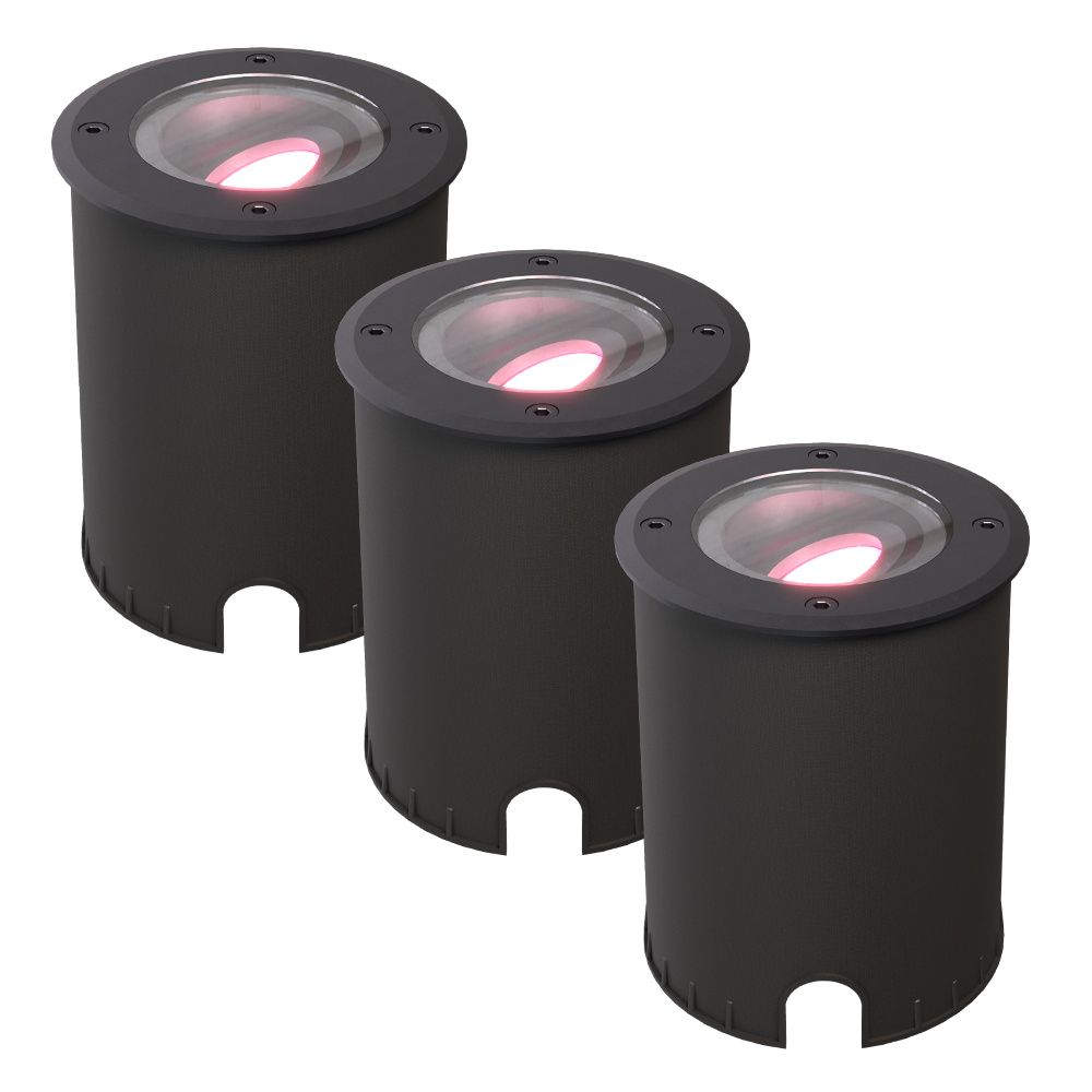 Set van 3 Lilly - Smart LED Grondspot - IP67 waterdicht - 4