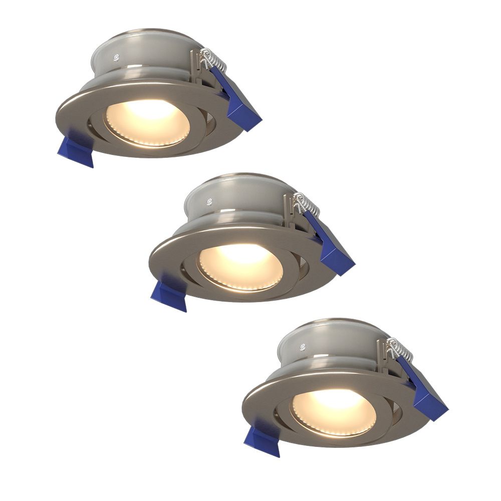 Set van 3 Lima LED inbouwspots - 4 Watt 345 Lumen - 4000K neutraal wit - GU10 - Dimbaar - Rond - Kantelbaar - IP65 Waterdicht - RVS - Voor binnen