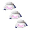 Set van 3 Lima smart inbouwspots - Wifi + Bluetooth - RGBWW - GU10 5