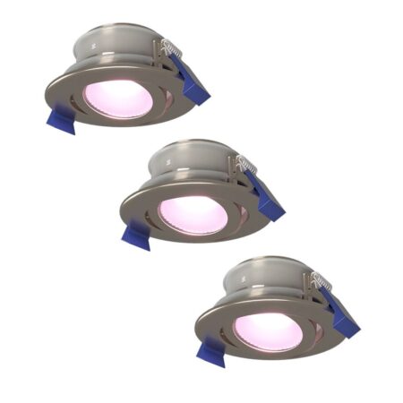 Set van 3 Lima smart inbouwspots - Wifi + Bluetooth - RGBWW - GU10 5