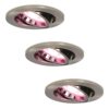 Set van 3 Lublin smart inbouwspots - Wifi + Bluetooth - RGBWW - GU10 - Kantelbaar - Google Home