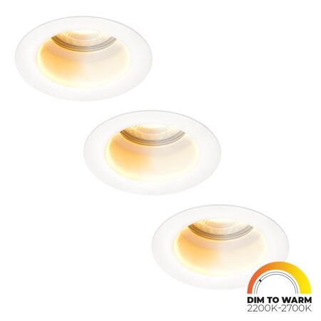 Set van 3 Mari - LED platte inbouwspots met lage inbouwdiepte 58mm - 3