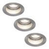 Set van 3 Mari - LED platte inbouwspots met lage inbouwdiepte 58mm - 3