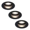 Set van 3 Mari - LED platte inbouwspots met lage inbouwdiepte 58mm - 3