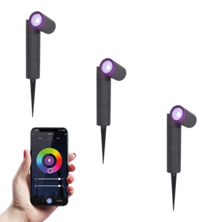 Set van 3 Pinero - Smart LED Prikspot - IP65 waterdicht - 5