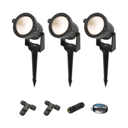 Set van 3 Piton LED Prikspots - 4