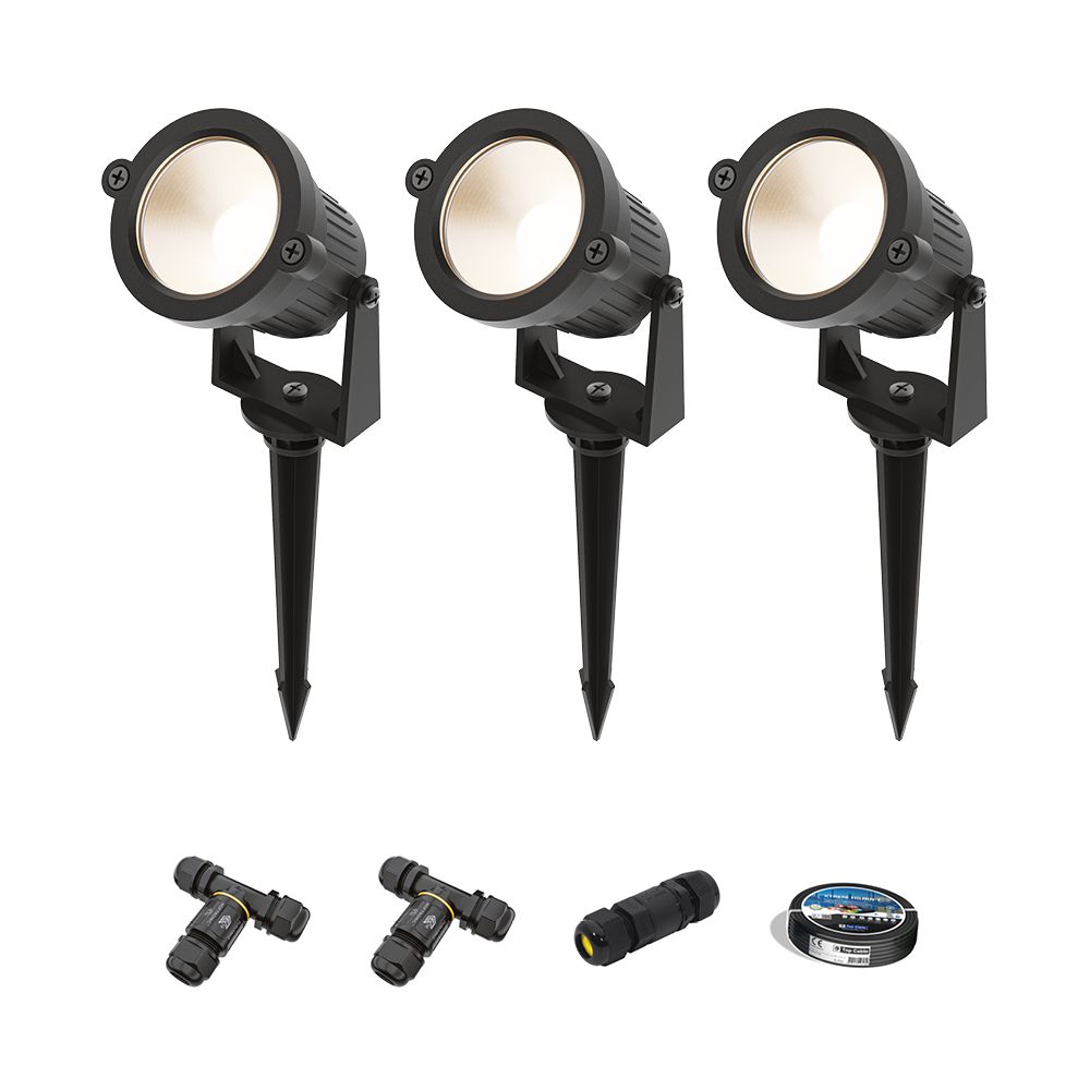 Set van 3 Piton LED Prikspots - 4