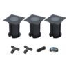 Set van 3 Ramsay LED Grondspots - Vierkant - Dimbaar - GU10 - Excl. Lichtbron - Tuinspot - Zwart - IP67 waterdicht - Overrijdbaar voor de Oprit