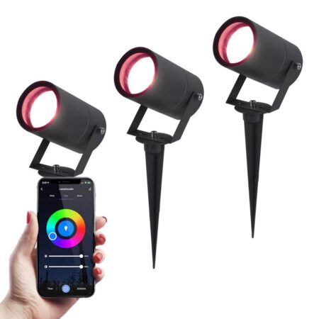 Set van 3 Spikey Smart prikspots - RGBWW - Wifi + Bluetooth - 5