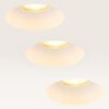 Set van 3 Trimless Inbouwspots Junaro bianco - Inbouwdiepte 100mm - GU10-fitting - IP20 voor binnen - Wit - Met doorlusbedrading | LUSENZ