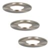 Set van 3 Venezia LED inbouwspots - 6 Watt 650 lumen - 2700K warm wit - Dimbaar - Rond - IP65 waterdicht - RVS - Voor binnen