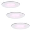 Set van 3 Venezia Smart inbouwspots - IP65 waterdicht - 6 Watt 450 lumen - Wifi + Bluetooth - RGBWW - Google Home