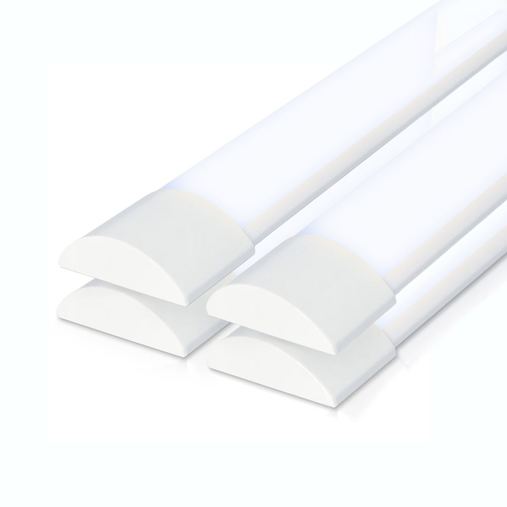Set van 4 LED Batten 120cm - 40 Watt 4800 lumen (120lm/w) - 6400K daglicht wit - Vervangt 330W - Samsung SMD LED chips - Flikkervrij - IP20 Stofdicht - Onderbouwverlichting | HOFTRONIC