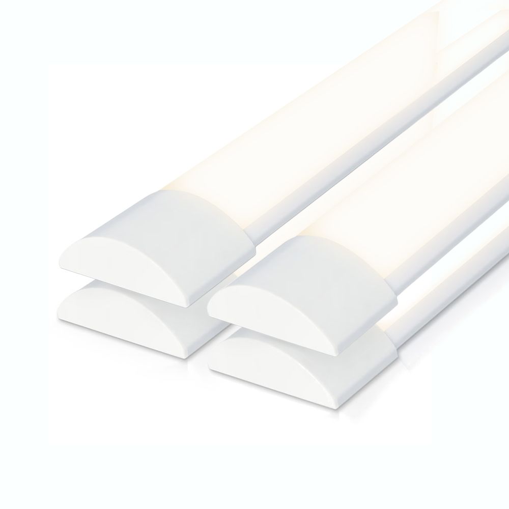 Set van 4 LED Batten 120cm - 40 Watt 5600 lumen (140lm/W) - 4000K neutraal wit - Vervangt 330W - Samsung SMD LED chips - Flikkervrij - IP20 Stofdicht - Onderbouwverlichting | HOFTRONIC
