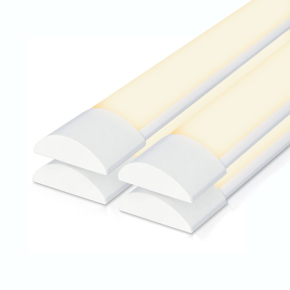 Set van 4 LED Batten 120cm - 40 Watt 5600 lumen (140lm/w) - 3000K warm wit - Vervangt 330W - Samsung SMD LED chips - Flikkervrij - IP20 Stofdicht - Onderbouwverlichting | HOFTRONIC