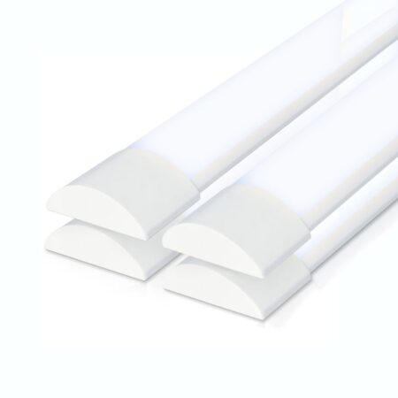 Set van 4 LED Batten 60cm - 20W 2400 lumen (120lm/W) - 6400K daglicht wit - Vervangt 160 Watt - Samsung SMD LED chips - Flikkervrij - IP20 Stofdicht - Onderbouwverlichting | HOFTRONIC