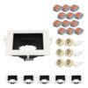 Set van 6 Altos LED Inbouwspots - Kantelbaar armatuur - 10x10 cm - Vierkant - GU10 Fitting incl. lamphouder - IP20 voor binnen - Wit | HOFTRONIC