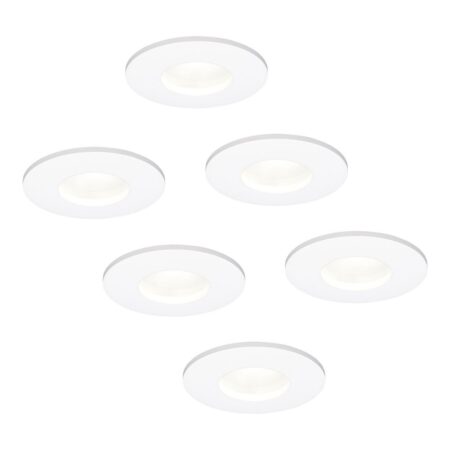 Set van 6 Barcelona - LED platte inbouwspots met lage inbouwdiepte 60mm - 3