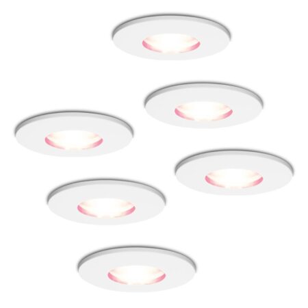 Set van 6 Barcelona - Smart inbouwspot - IP44 waterdicht - 5