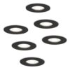 Set van 6 Bari LED inbouwspots - 4 Watt 345 Lumen - 6500K daglicht wit - GU10 - Dimbaar - Rond - IP64 Waterdicht - Zwart - Voor binnen