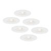 Set van 6 Bari LED inbouwspots extra plat 58mm - 3