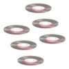 Set van 6 Bari Smart inbouwspots - IP65 waterdicht - Wifi + Bluetooth - RGBWW - GU10 - Google Home