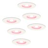 Set van 6 Bari Smart inbouwspots - IP65 waterdicht - Wifi + Bluetooth - RGBWW - GU10 - Google Home
