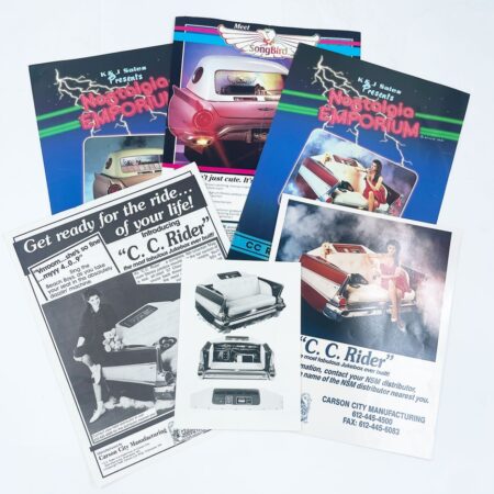 Set van 6 Carson City Jukebox Flyers NSM C.C. Rider & SongBird - Jaren '80 / '90 | Fiftiesstore