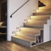 Set van 6 Dillon - LED Inbouw Wandlampen - 3 Watt 340 Lumen - 3000K Warm wit - IP54 waterdicht - Voor binnen en buiten - Zwart | HOFTRONIC