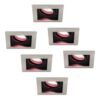 Set van 6 Durham smart inbouwspots vierkant - Wifi + Bluetooth - RGBWW - GU10 - Kantelbaar - Google Home