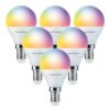 Set van 6 E14 Smart lampen - P45 lamp - 5