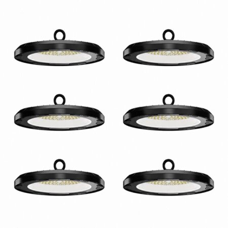 Set van 6 - Eris LED High Bay UFO - 200 Watt - 28.000lm (140lm/W) - 6500K daglicht wit - IP65 waterdicht - IK08 - Flikkervrij | HOFTRONIC