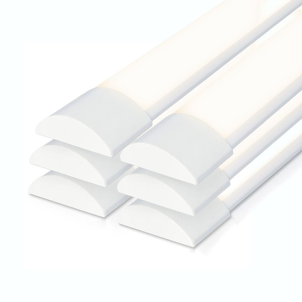 Set van 6 LED Batten 120cm - 40 Watt 5600 lumen (140lm/W) - 4000K neutraal wit - Vervangt 330W - Samsung SMD LED chips - Flikkervrij - IP20 Stofdicht - Onderbouwverlichting | HOFTRONIC
