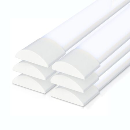 Set van 6 LED Batten 150cm - 50 Watt 7000lm (140lm/W) - 6500K daglicht wit - Vervangt 400 Watt - Samsung SMD LED chips - Flikkervrij - IP20 Stofdicht - Onderbouwverlichting | HOFTRONIC