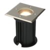 Set van 6 LED Grondspots vierkant buiten - Dimbaar - GU10 - 2700K warm wit - 4 Watt 345 lumen - Tuinspot - Oprit - RVS - IP65 Waterdicht | V-TAC