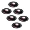 Set van 6 Laredo smart inbouwspots - Wifi + Bluetooth - RGBWW - GU10 - Kantelbaar - Google Home