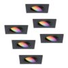 Set van 6 Mallorca - LED inbouwspot - IP20 - Kantelbaar - 5
