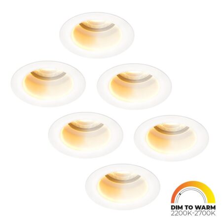 Set van 6 Mari - LED platte inbouwspots met lage inbouwdiepte 58mm - 3