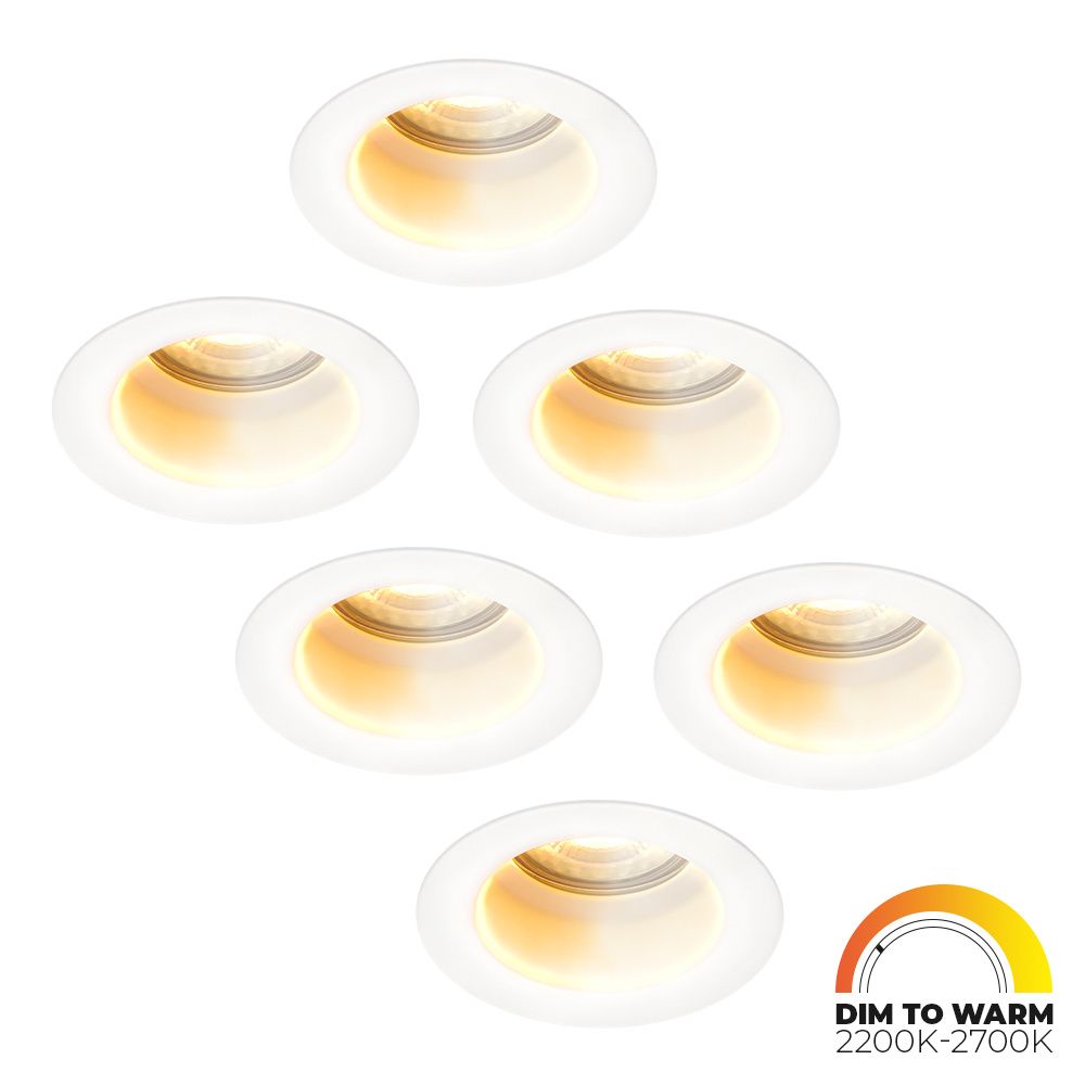 Set van 6 Mari - LED platte inbouwspots met lage inbouwdiepte 58mm - 3