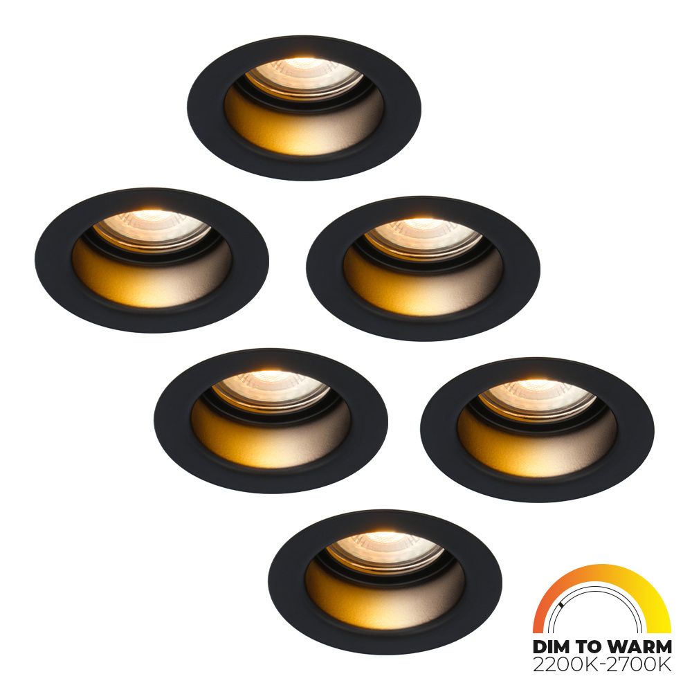 Set van 6 Mari - LED platte inbouwspots met lage inbouwdiepte 58mm - 3
