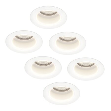 Set van 6 Mari - LED platte inbouwspots met lage inbouwdiepte 58mm - 3