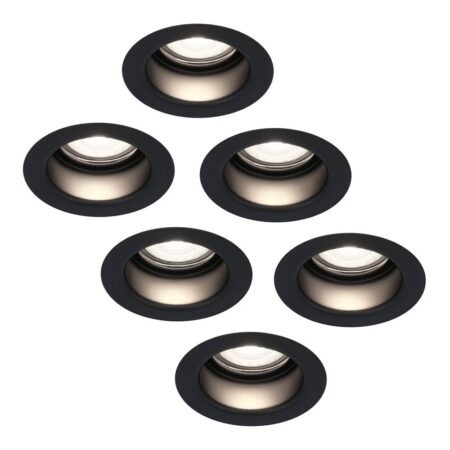 Set van 6 Mari - LED platte inbouwspots met lage inbouwdiepte 58mm - 3