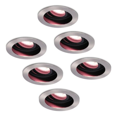 Set van 6 Mesa - Smart inbouwspot - IP20 voor binnen - 5