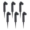 Set van 6 Pinero Dimbare LED prikspot - GU10 - Kantelbaar - Dimbaar - Tuinspot - Pinspot - IP65 Waterdicht - Zwart | HOFTRONIC