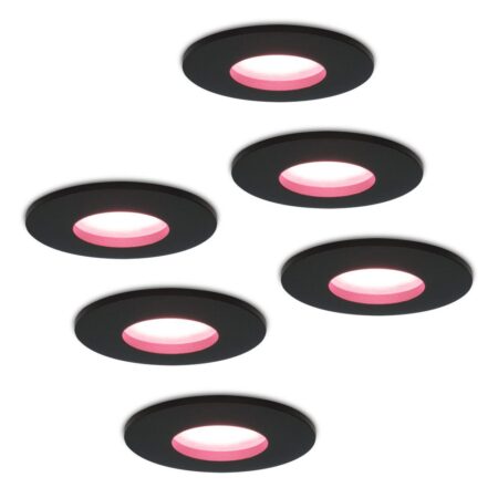 Set van 6 Porto - Smart inbouwspot - IP44 waterdicht - 5