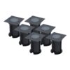 Set van 6 Ramsay LED Grondspots - Vierkant - Dimbaar - GU10 - Excl. Lichtbron - Tuinspot - Zwart - IP67 waterdicht - Overrijdbaar voor de Oprit