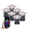 Set van 6 Smart Grondspots buiten - Vierkant - 5