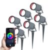 Set van 6 Spikey Smart prikspots - RGBWW - Wifi + Bluetooth - 5