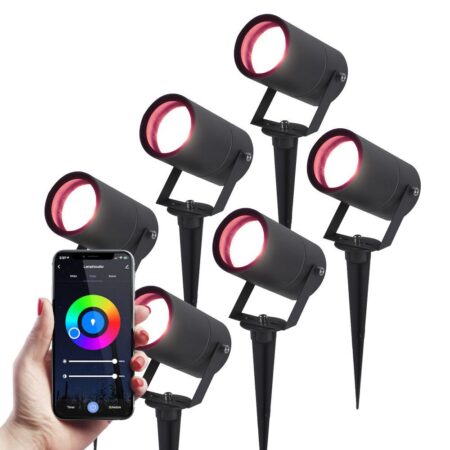 Set van 6 Spikey Smart prikspots - RGBWW - Wifi + Bluetooth - 5